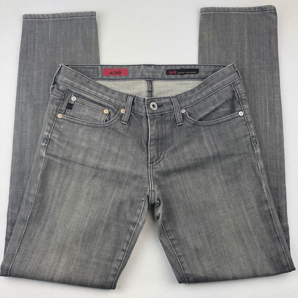 AG Adriano Goldschmied Women Gray The Stilt Jeans